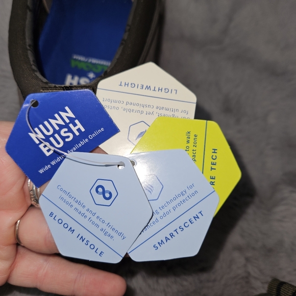 NEW! Nunn Bush Bloom Shoes Men's Size 10 Taupe Slip-On Loafers Comfort Walking - Picture 11 of 11